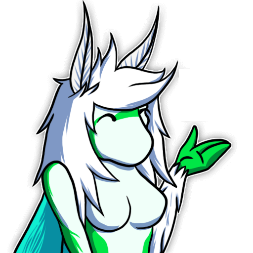 Furry Refuge mascot moth character illustration