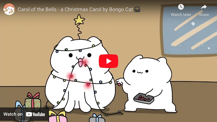 Carol of the Bells – a Christmas Carol by Bongo Cat 🎧