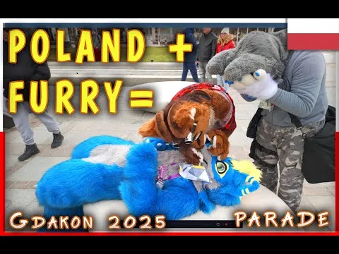 FURRY in POLAND? YES! | Gdakon 2025 | Fursuit walk music video